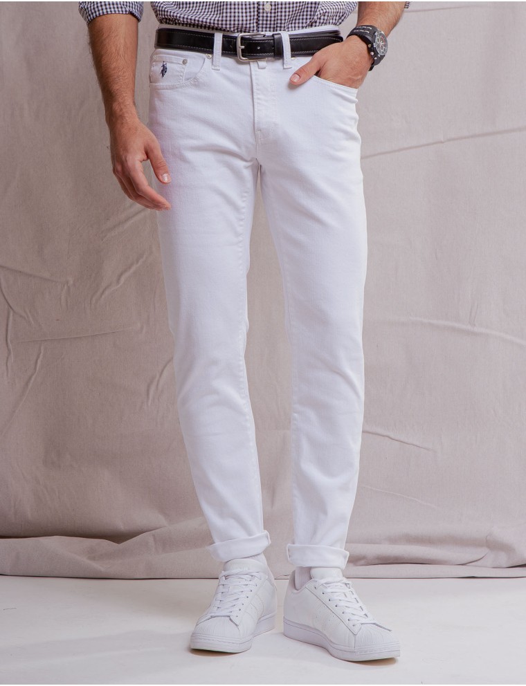 High-Quality WHITE LABEL 5 POCKET SLIM STRAIGHT JEANS Available Now